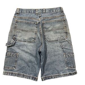 Vintage Y2K 00s Baggy Carpenter Distressed Faded Jean Shorts 30 Waist